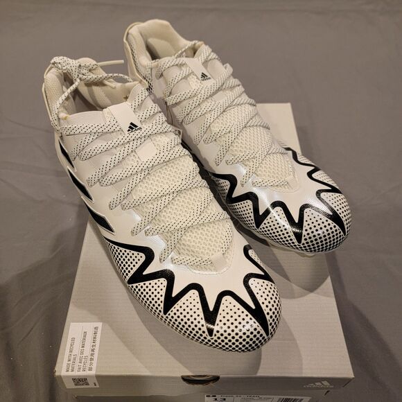 (SZ 13) Adidas Freak 22 Team Football Cleats White Black GX4066 Men’s N.I.B - Picture 1 of 6